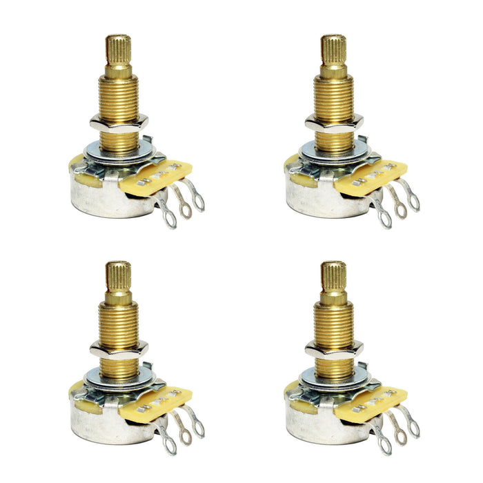 CTS 1% Matched Set of 4 True 500k Long Shaft 10% Tolerance Audio Taper Potentiometer