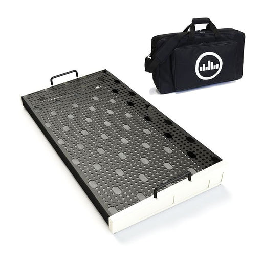 Temple Audio Design Duo 24 (24.5" x 12.5") Pedalboard w/Soft Case Vintage White