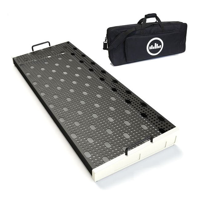 Temple Audio Design Duo 34 (34" x 12.5") Pedalboard w/Soft Case Vintage White