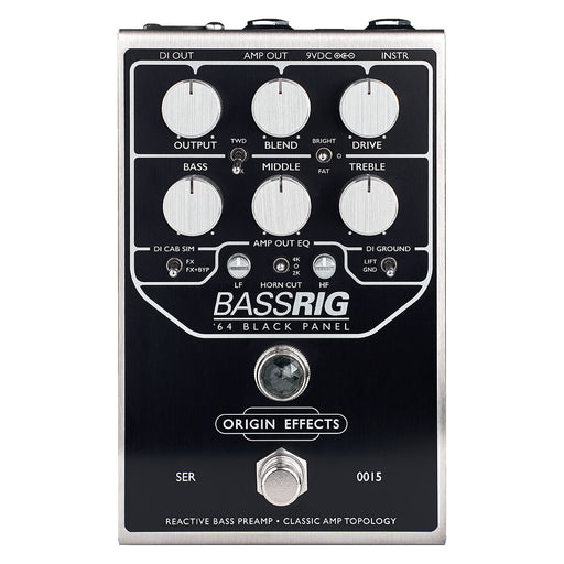 Origin Effects BassRIG ’64 Black Panel Bass Preamp & Overdrive