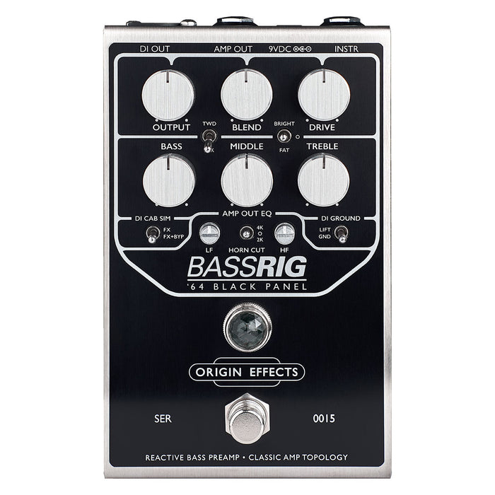 Origin Effects BassRIG ’64 Black Panel Bass Preamp & Overdrive