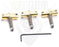 Callaham (3) Enhanced Vintage Brass Compensated Tele Saddles