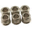 Kluson Adapter Bushing Set Nickel Deluxe/Supreme Tuners MB65N US
