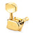 Schaller F-Series 6IL 70's Split-Post Tuners 14:1 Ratio Gold 10580520.15.60