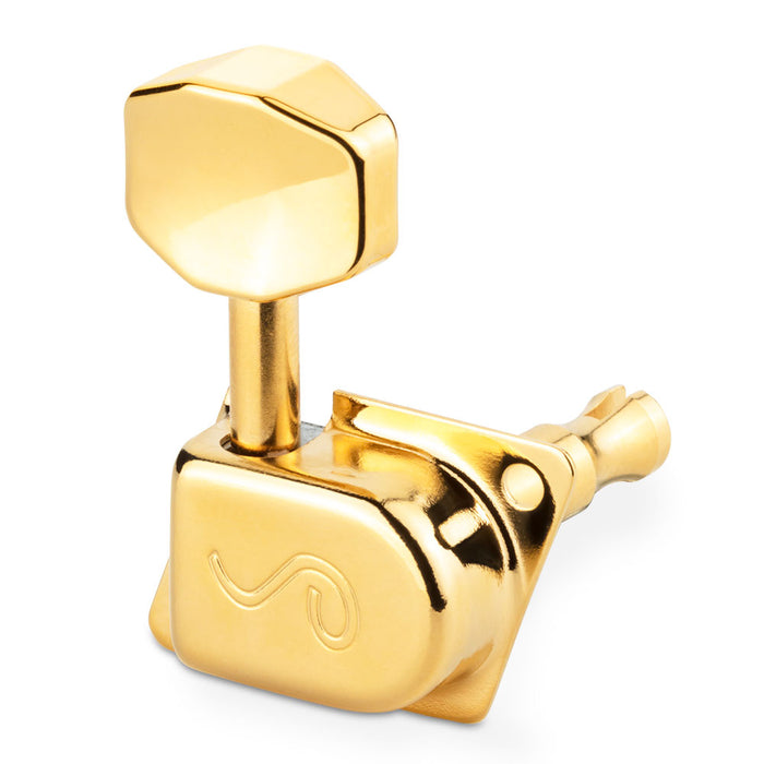 Schaller F-Series 6IL 70's Split-Post Tuners 14:1 Ratio Gold 10580520.15.60