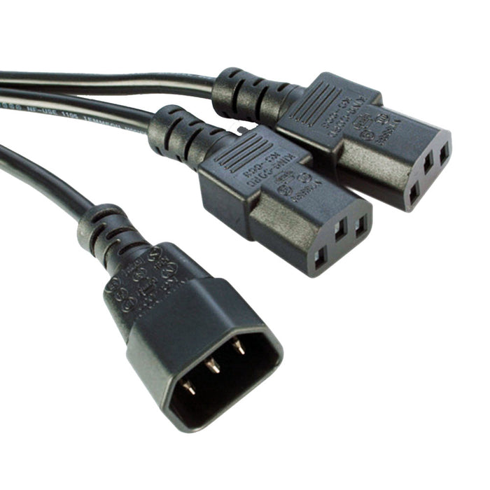 Temple Audio Design IEC to IEC 2 Way Splitter Adaptor (IEC-IEC2)