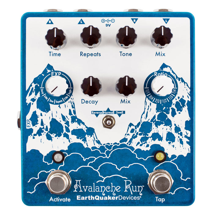 Earthquaker Devices Avalanche Run™ Version 2 Stereo Reverb & Delay w/ Tap Tempo