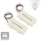 Lindy Fralin Jazzmaster Pickup Set Stock Wind White