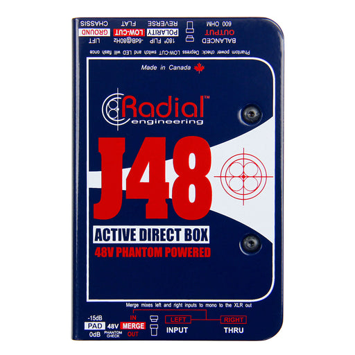 Radial J48 Phantom Powered Active Direct Box