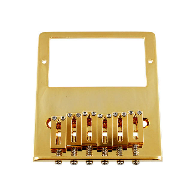 Gotoh 6-Saddle Humbucker Tele Bridge For Telecaster Gold TB-0031-002
