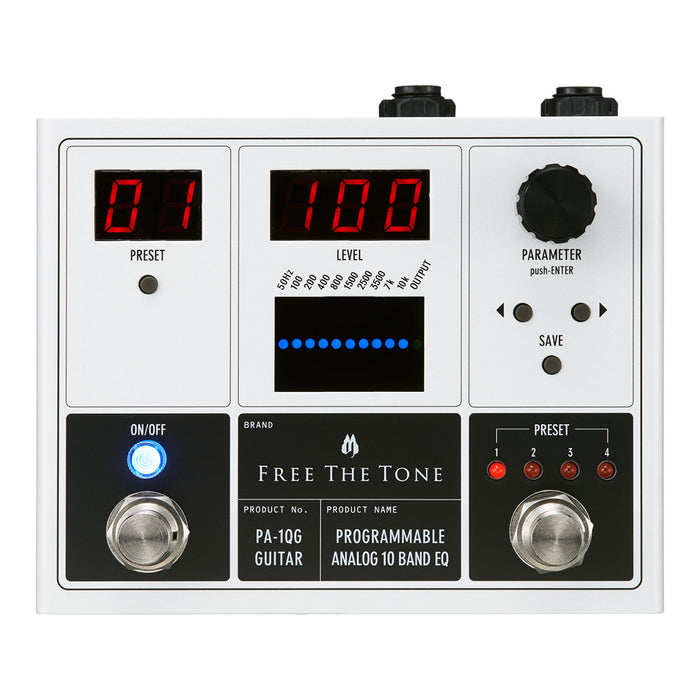 Free The Tone PA-1QG Programmable Analog 10 Band EQ (For Guitar)