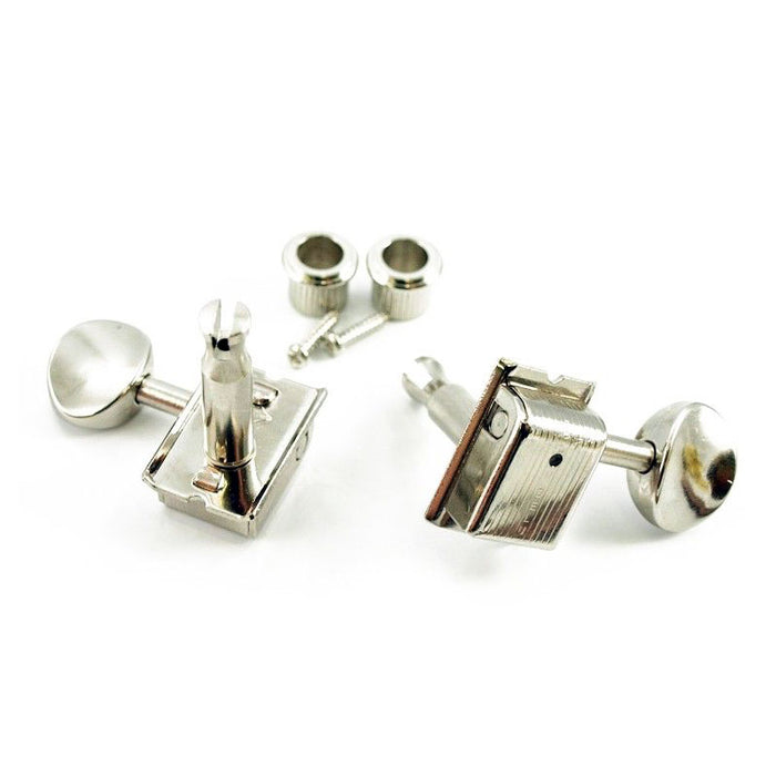 Kluson 6-In-Line 1950's Single Line Safety Post TUNERS - Nickel (SET of 6)
