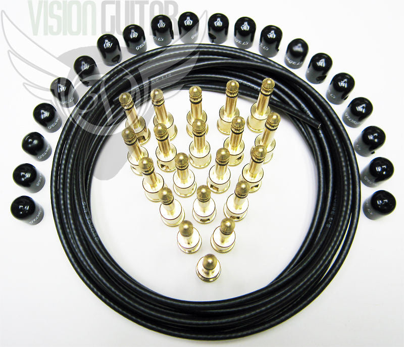 George L's Pedalboard Effects Cable GOLD MEGA SIZE KIT