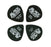 Planet Waves BLACK ICE GUITAR PICKS - Heavy 1.5 mm (25-Pack)