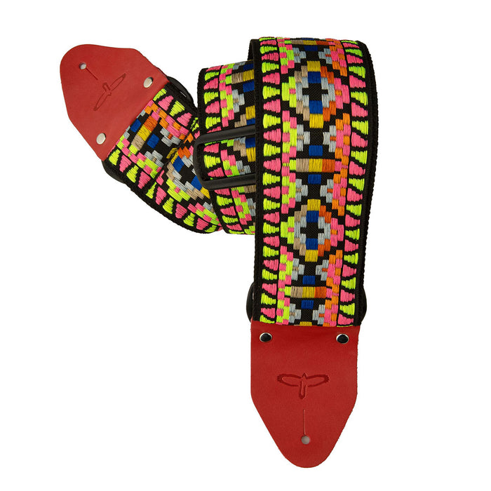 PRS 2.75" Wide Retro Jacquard Guitar Strap Salmon 110139:036
