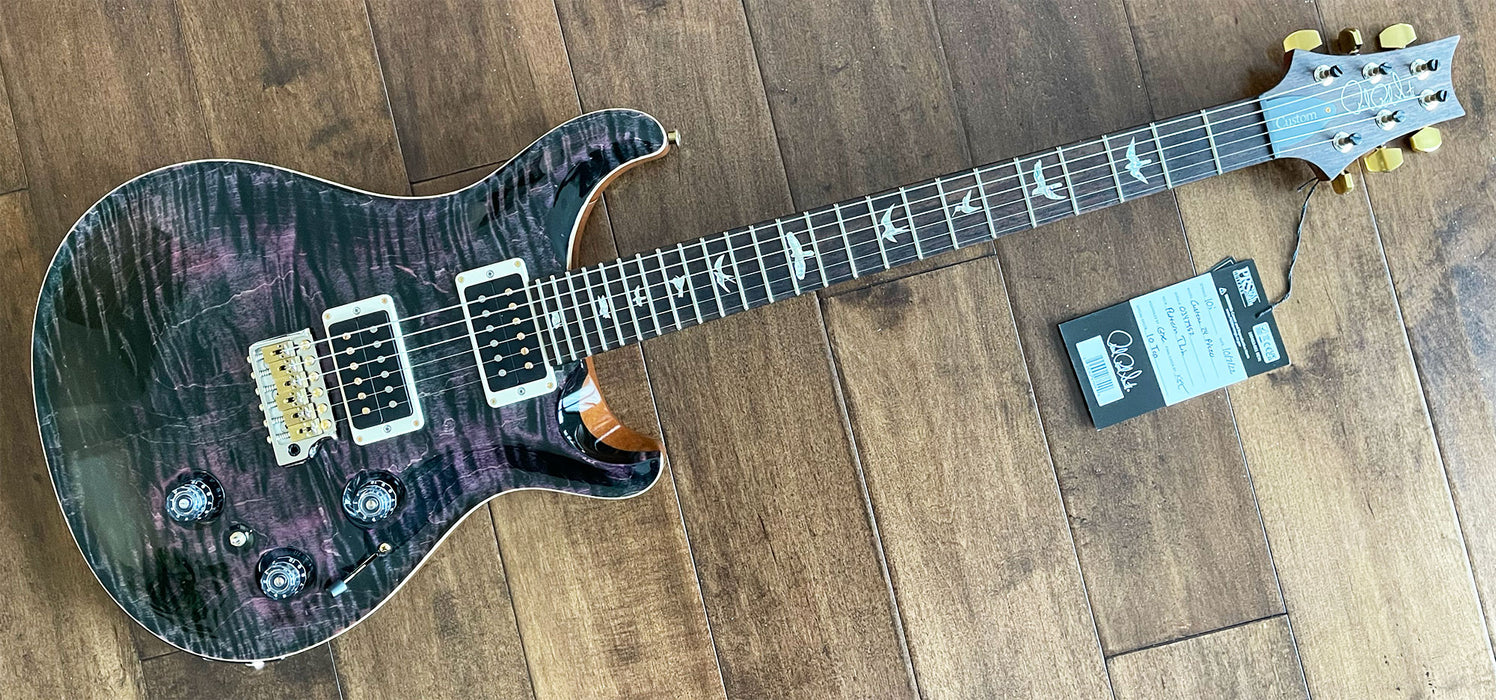 PRS Custom 24 Piezo Pattern Thin Purple Iris Hybrid Package 10-Top 0347952