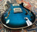 PRS SE Hollowbody II Piezo Electric Guitar Peacock Blue Smokeburst CTCF23197