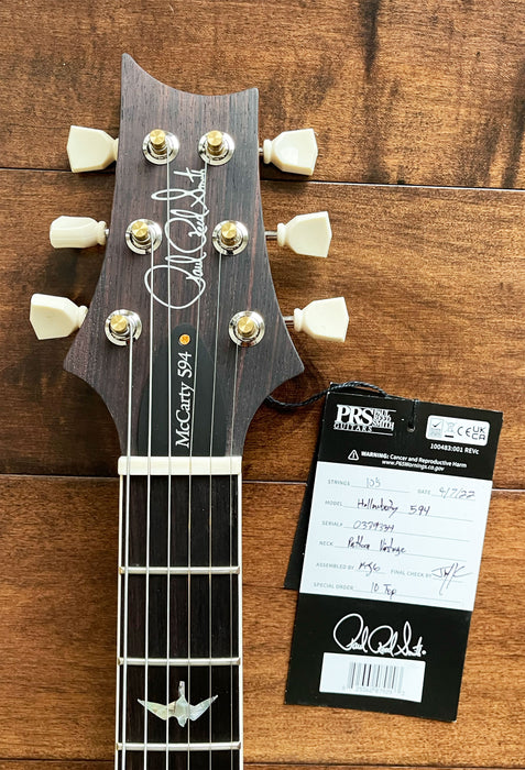 PRS Hollowbody 594 Electric Guitar Purple Iris Hybrid Package 10-Top 0339334