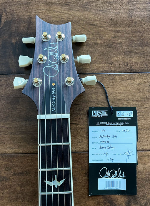 PRS McCarty 594 Electric Guitar Orange Tiger Hybrid Package 10-Top 0349796