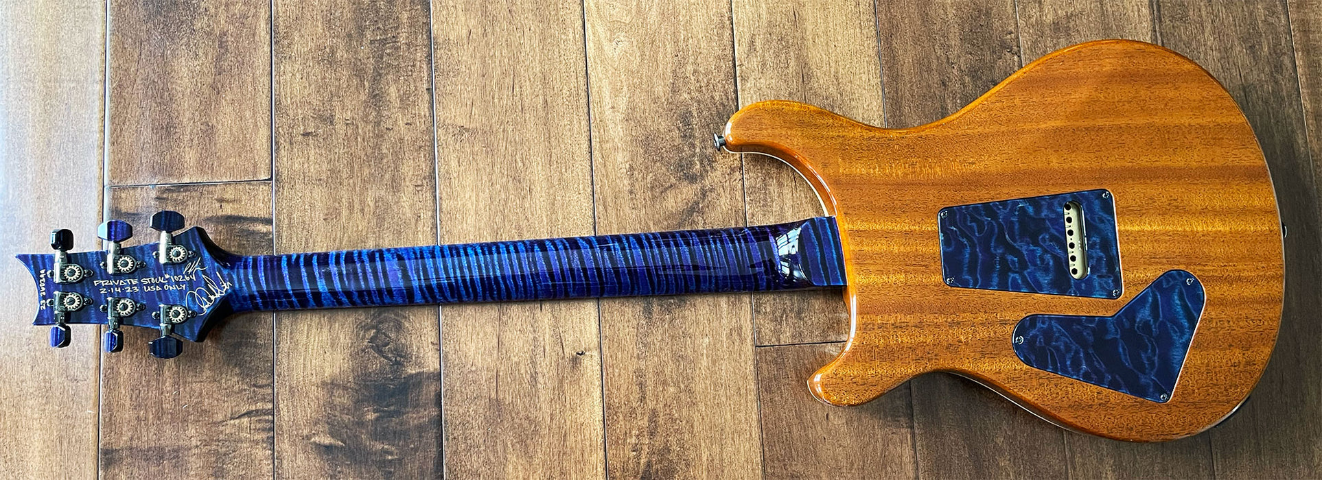 PRS Private Stock Brazilian Custom 24 Electric Guitar Aqua Violet Nitro 10264