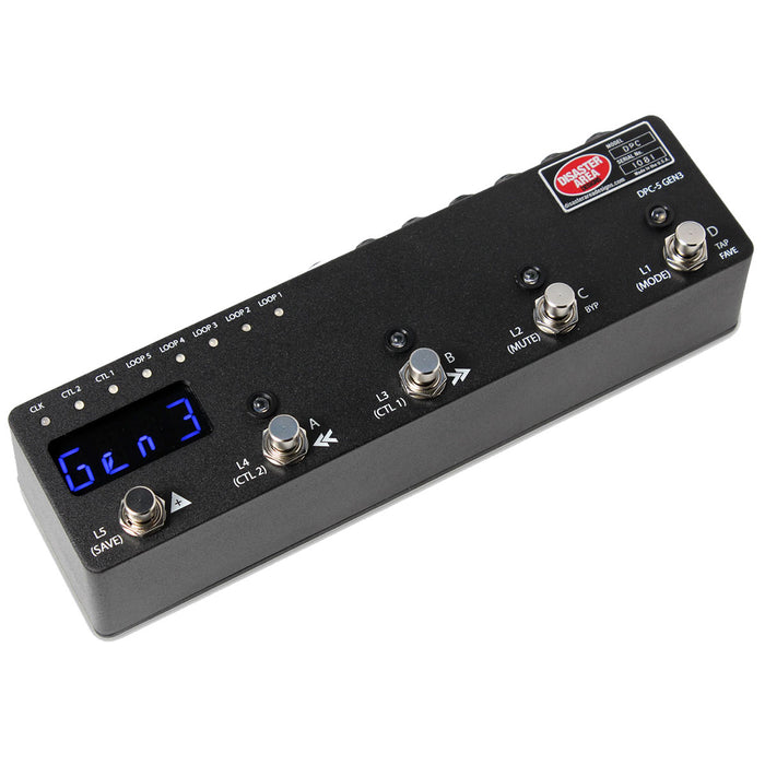 Disaster Area Designs DPC-5 Gen3 MIDI Pedalboard Controller & Loop Switcher