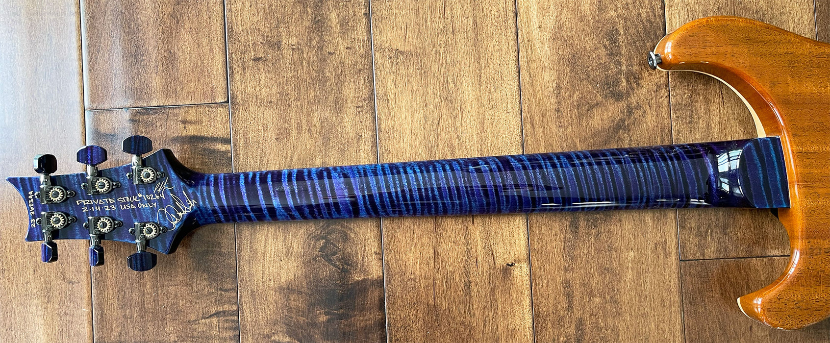 PRS Private Stock Brazilian Custom 24 Electric Guitar Aqua Violet Nitro 10264