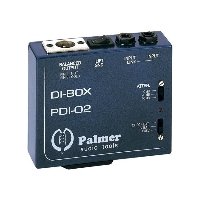 Palmer Audio Tools PDI-02 Active DI Box - Low Noise Discrete Input Amp