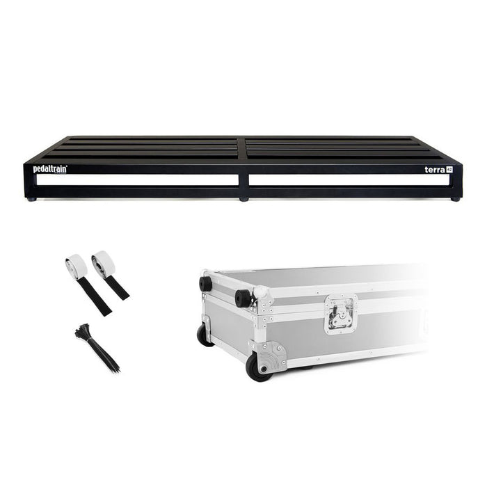 PedalTrain PT-TER-TCW Terra 42 Pedalboard With Wheeled Tour Case 42"X14.5"