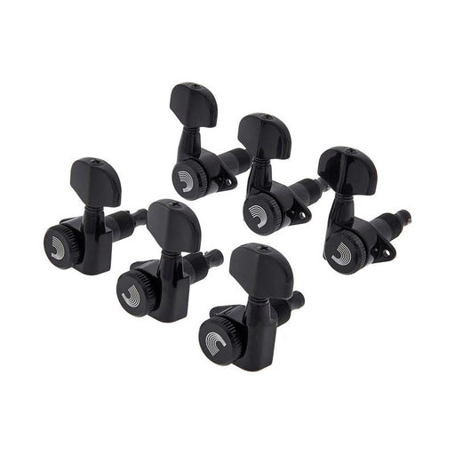 D'Addario 3-Per-Side Auto Trim Tuning Machines Black PWAT-332L