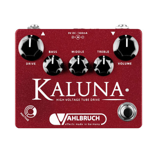 Vahlbruch Kaluna High Voltage Tube Overdrive Pedal Limited Red