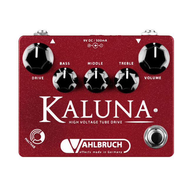 Vahlbruch Kaluna High Voltage Tube Overdrive Pedal Limited Red