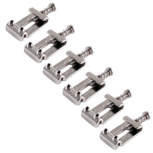 Raw Vintage RVS-112 Pure Steel Saddles Strat Bridge 11.2mm or 2 7/32" Spacing