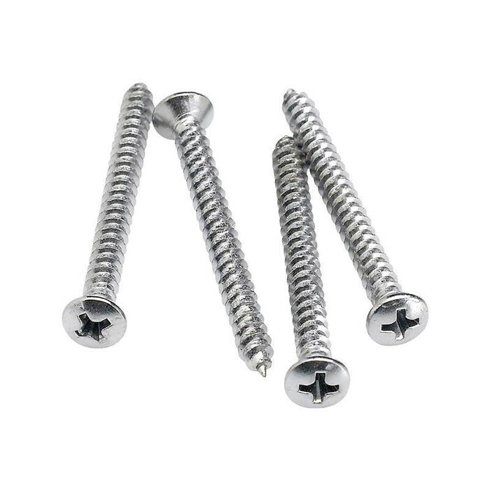 Fender Neck Plate Mounting Screws (8 X 1-3/4") Chrome 0994948000