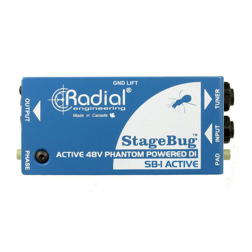 Radial StageBug™ SB-1 Active Acoustic DI - 48v Phantom Powered Direct Box