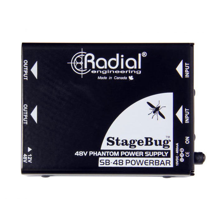 Radial StageBug™ SB-48 Power Bar 48v Phantom Power Supply