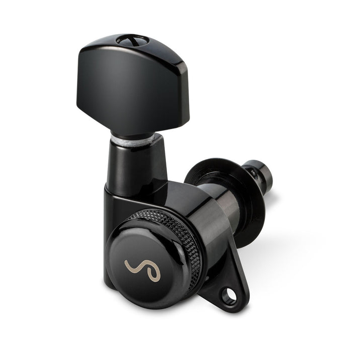 Schaller M6 135 6IL Locking Staggered Tuners 18:1 Ratio Black 10020420.01.50