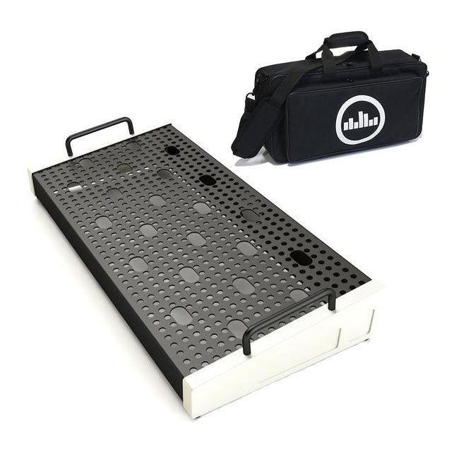 Temple Audio Design Solo 18 (18" x 8.5") Pedalboard w/Soft Case Vintage White