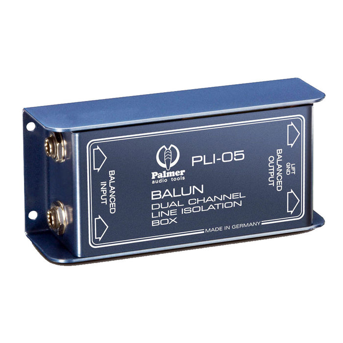 Palmer Audio Tools PLI-05 Balun Line Isolation Box 2 Channel