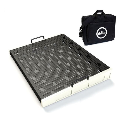 Temple Audio Design Trio 21 (21" x 16.5") Pedalboard w/Soft Case Vintage White