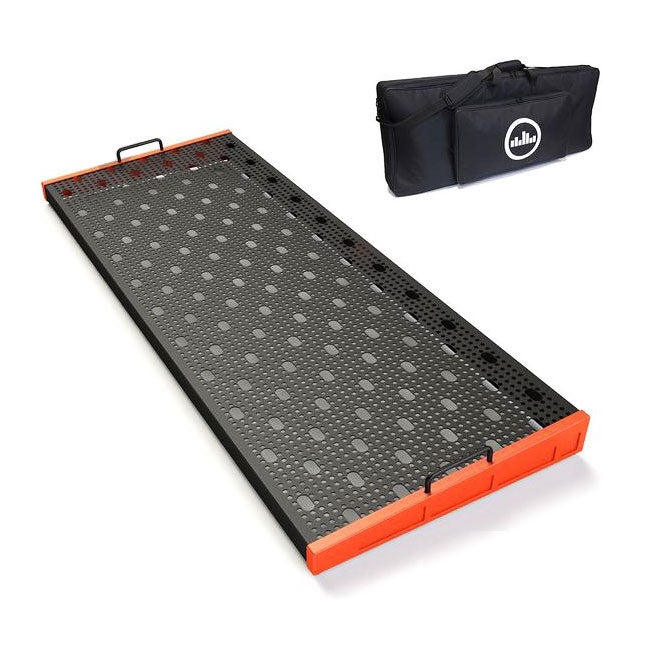 Temple Audio Design Trio 43 (43.2" x 16.5") Pedalboard w/Soft Case Temple Red