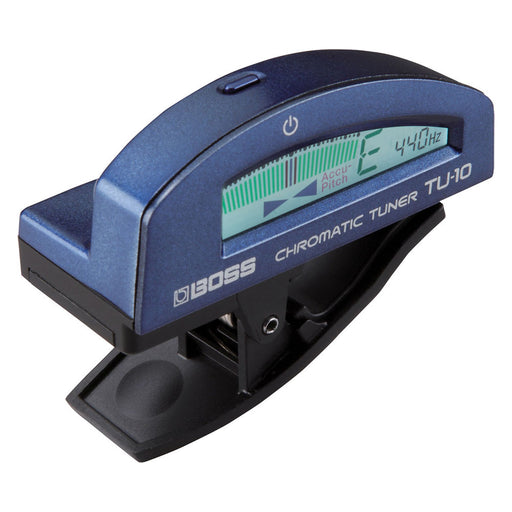 Boss TU-10 Clip-On Chromatic Tuner Blue