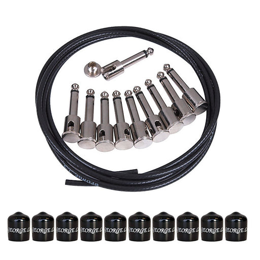 George L's Pedalboard Effects Cable Kit 10' .155 - Black/Stress Jackets